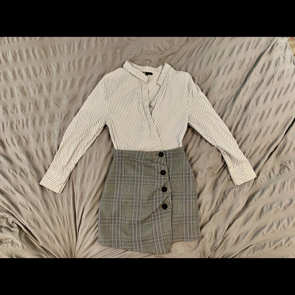 Maje irregular Neckline mini dress